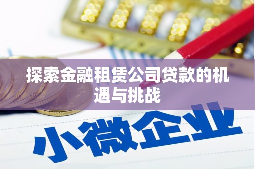 小港探索金融租赁公司贷款的机遇与挑战