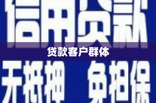 公安贷款客户群体