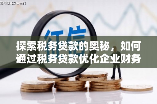 迎泽探索税务贷款的奥秘，如何通过税务贷款优化企业财务
