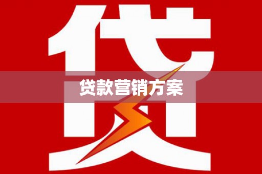 集贤贷款营销方案