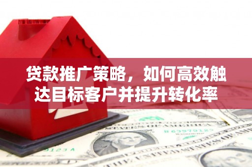 潍坊贷款推广策略，如何高效触达目标客户并提升转化率