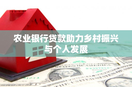 常平农业银行贷款助力乡村振兴与个人发展