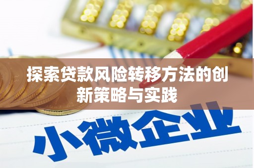 宁南探索贷款风险转移方法的创新策略与实践